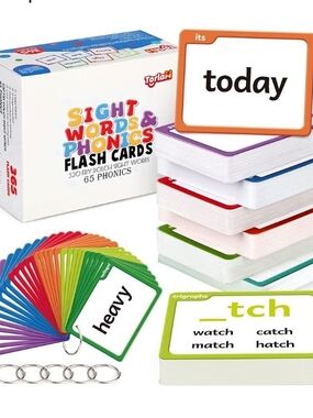 Sight Words & Phonics Flash Cards for Kids